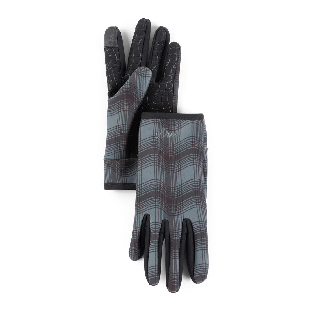 DIME - City Plaid Gloves Charcoal