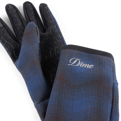 DIME - City Plaid Gloves Navy