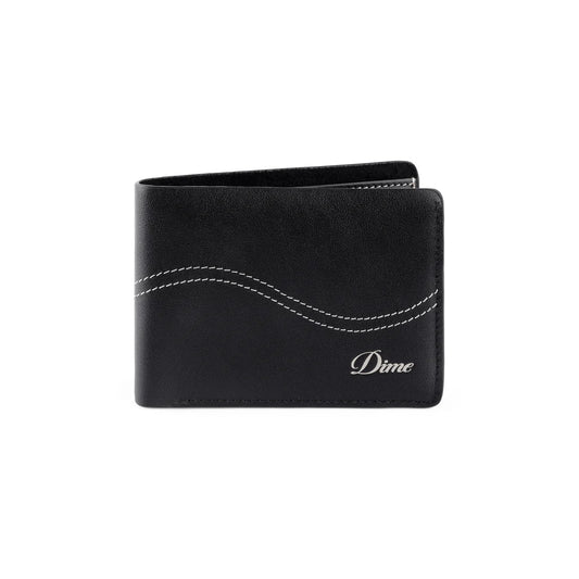 DIME - Cursive Bifold Wallet Black