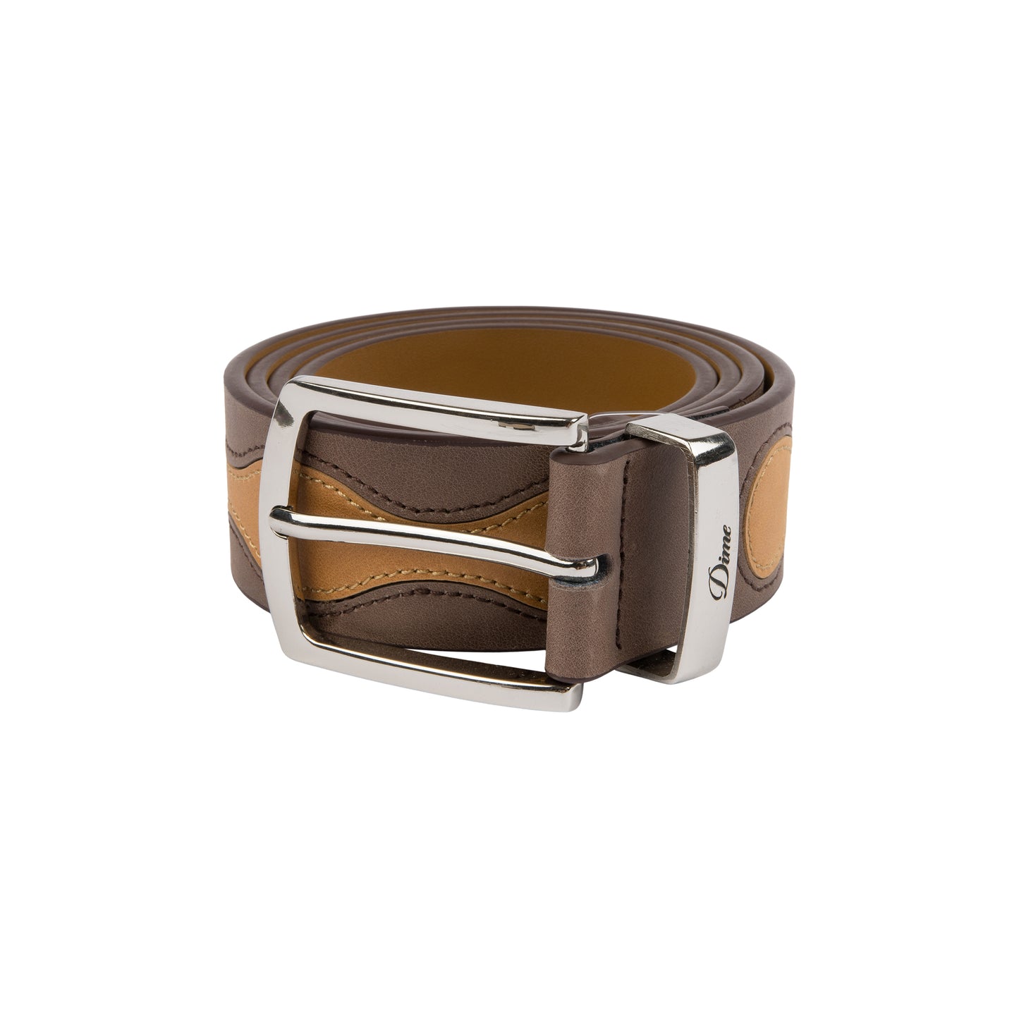 DIME - Premium Leather Belt Brown