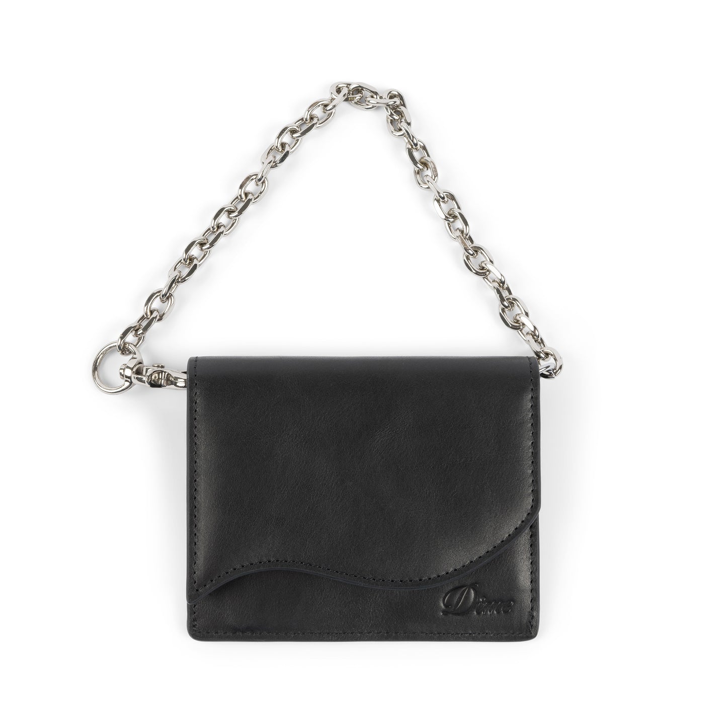 DIME - Leather Chain Wallet Black