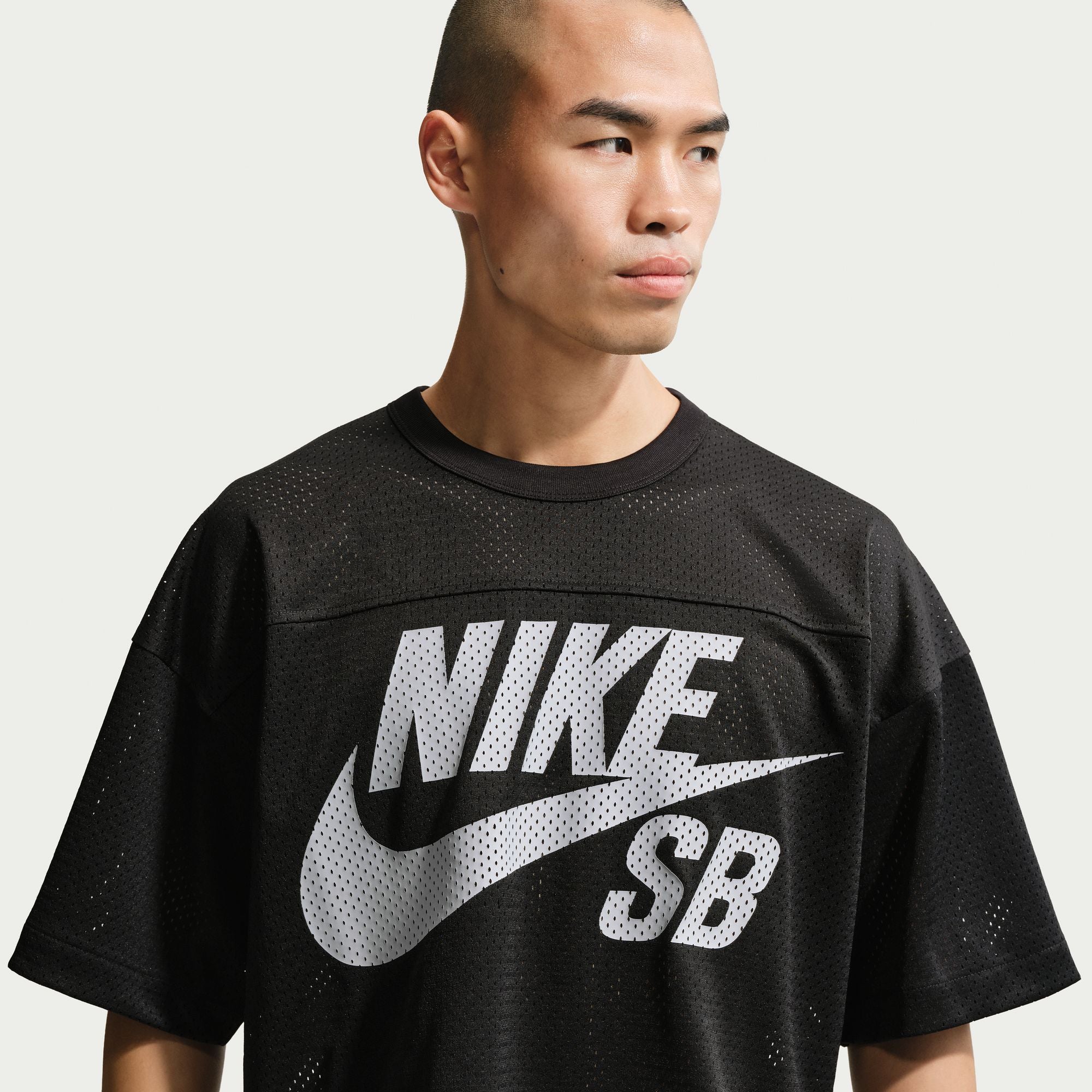 NIKE SB - Mesh Football Jersey Skate Top Black
