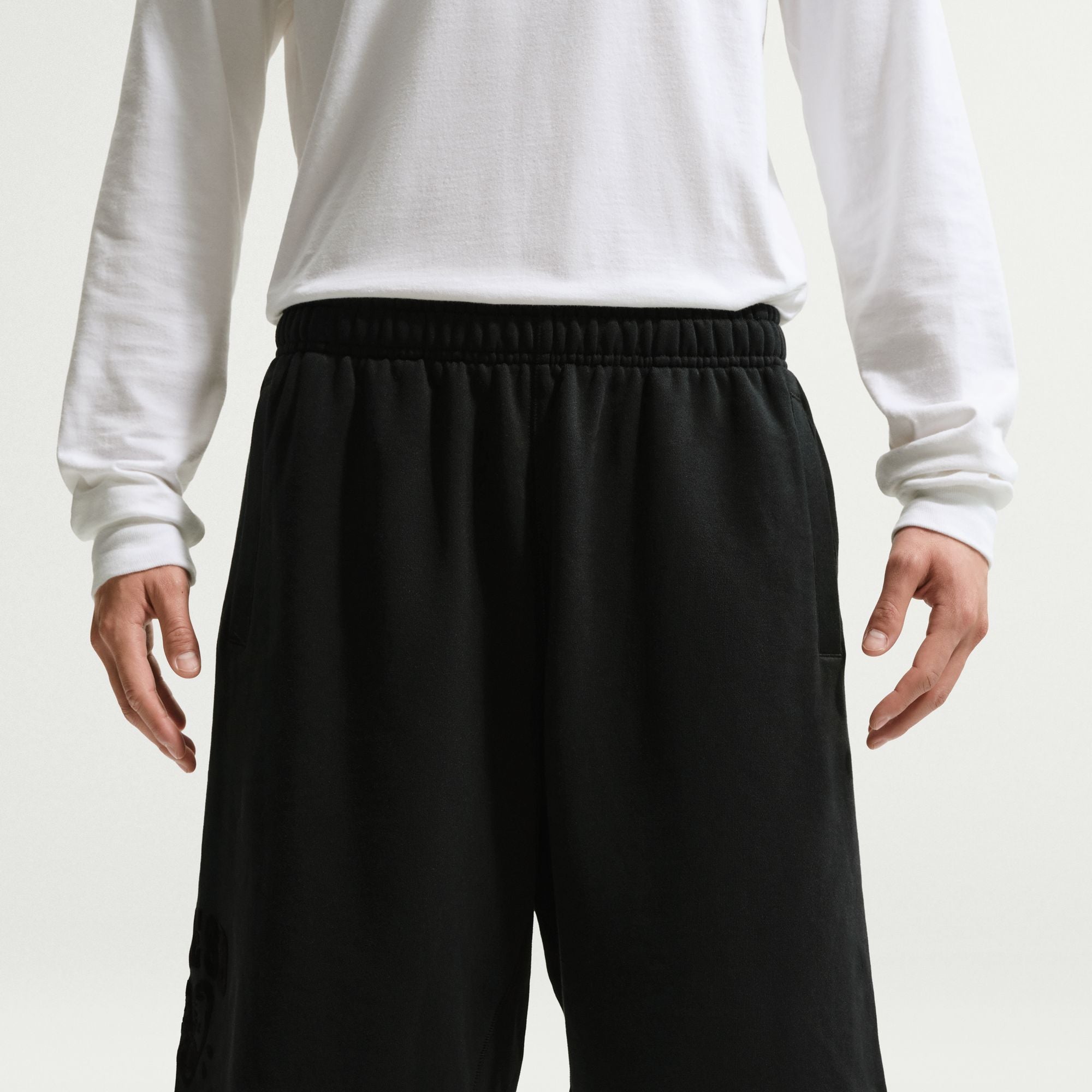 NIKE SB - Loose Fit Cotton Shorts Black