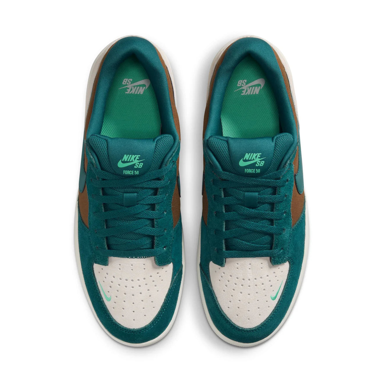 NIKE SB - Force 58 Mosswood Brown/Geode Teal