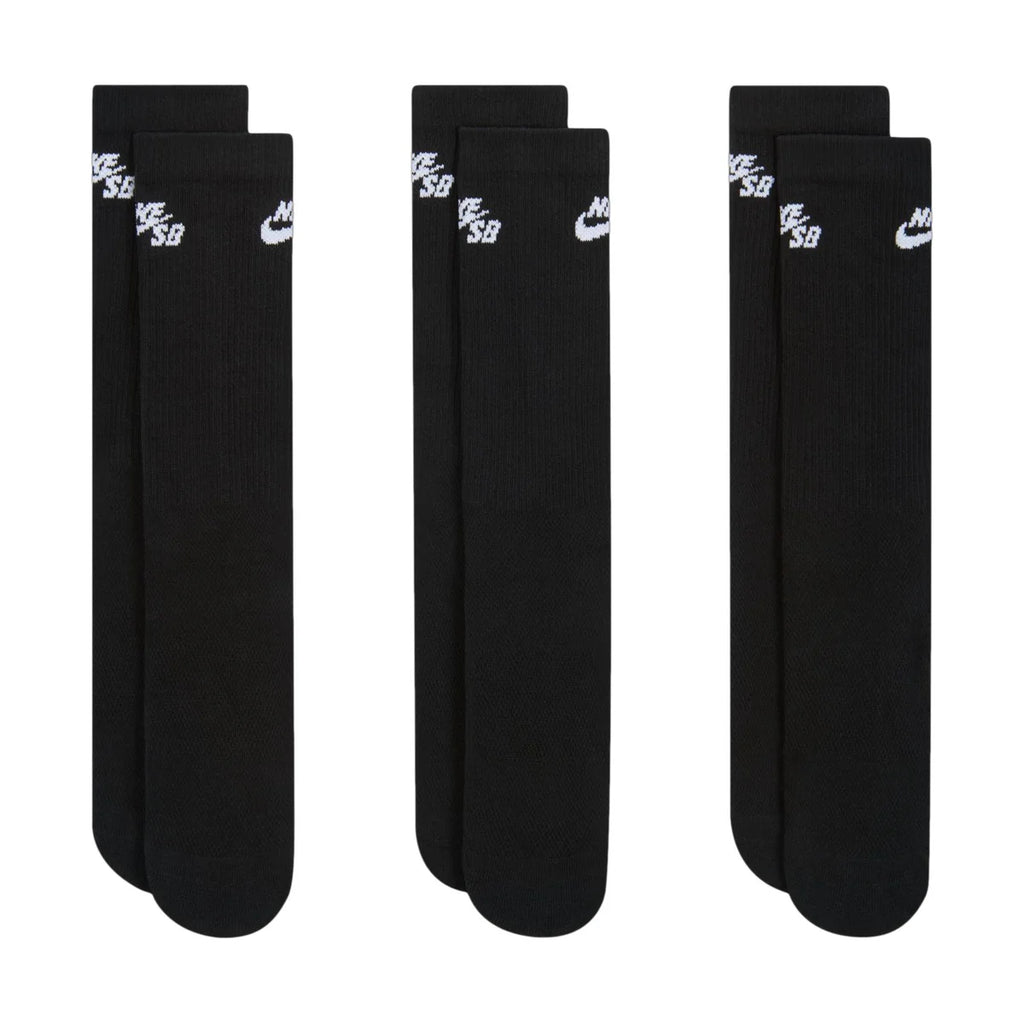 NIKE SB - Everyday Elevated Socks Black 3 Pack
