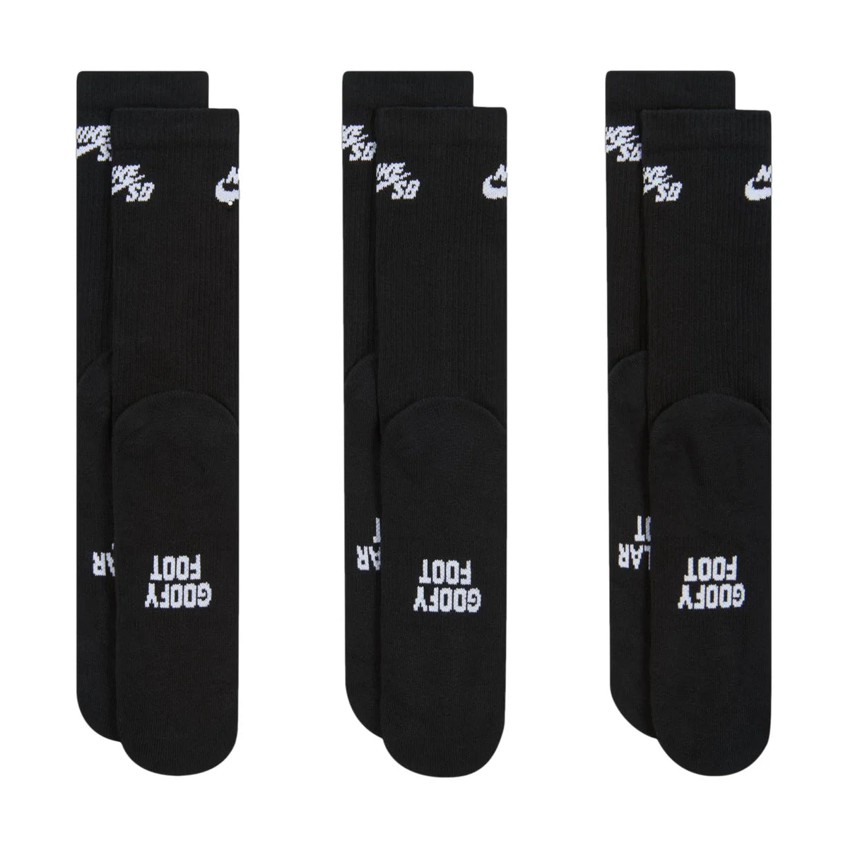 NIKE SB - Everyday Elevated Socks Black 3 Pack