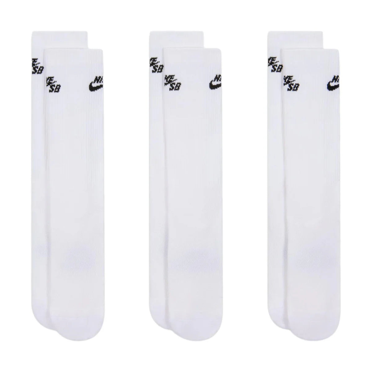 NIKE SB - Everyday Elevated Socks White 3 Pack