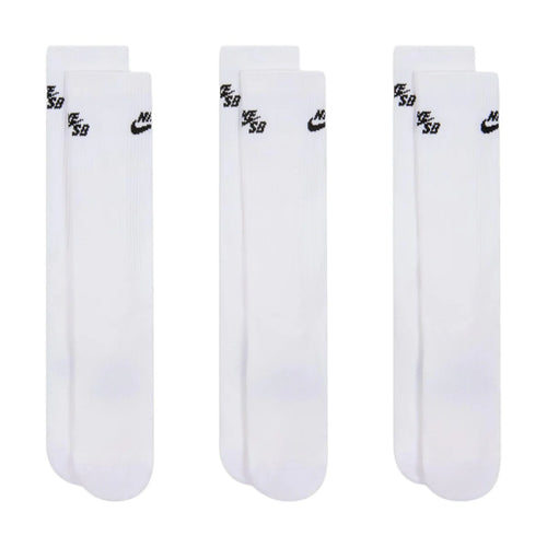 NIKE SB - Everyday Elevated Socks White 3 Pack
