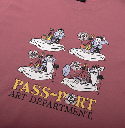 PASS~PORT - Art Dept. Tee Washed Berry