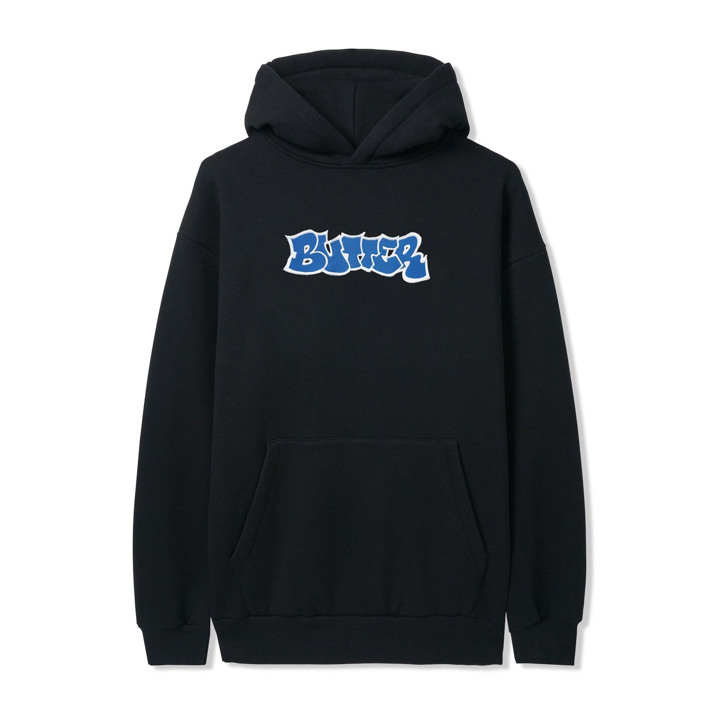 BUTTER GOODS - Perspective Applique Pullover Hoodie Black