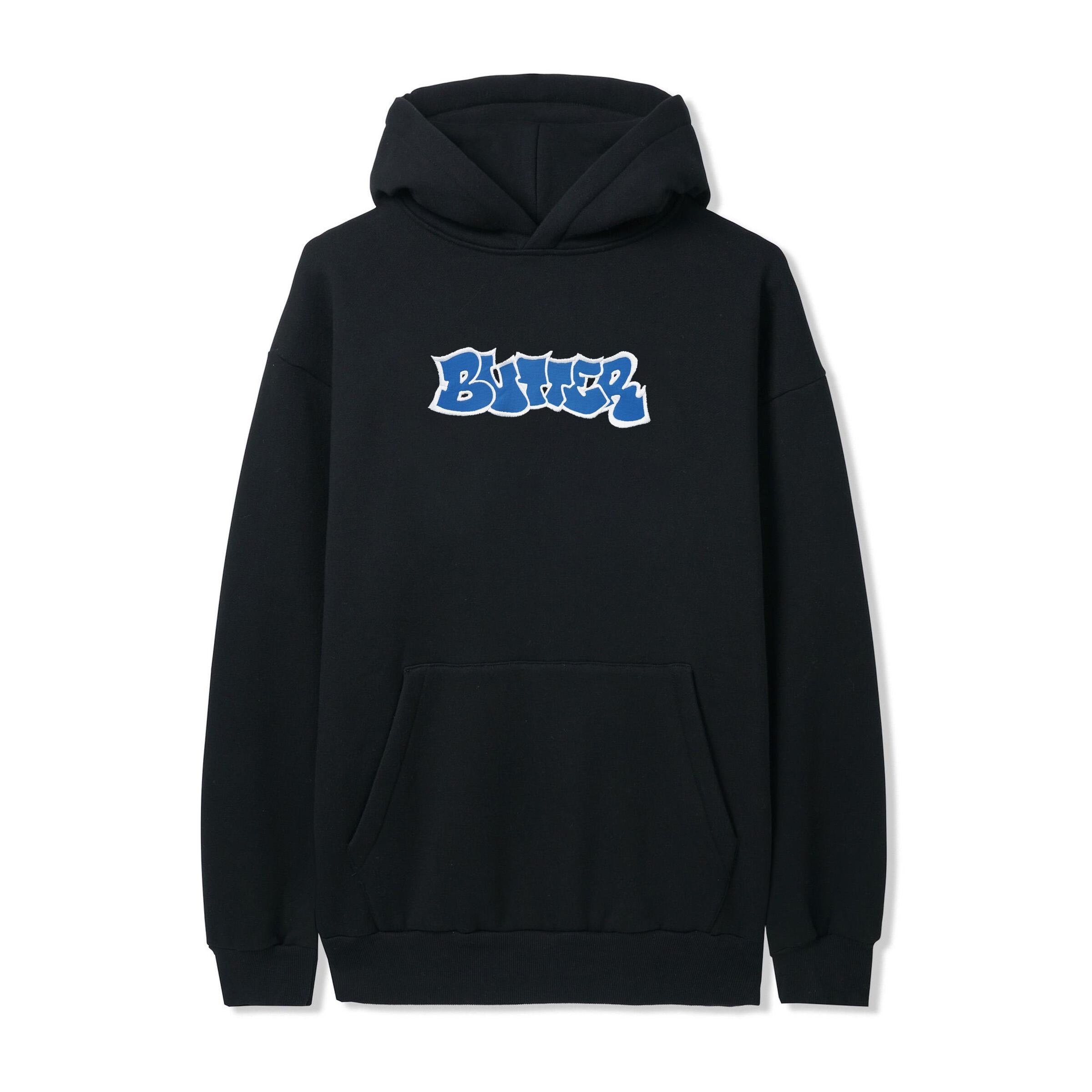BUTTER GOODS - Perspective Applique Pullover Hoodie Black