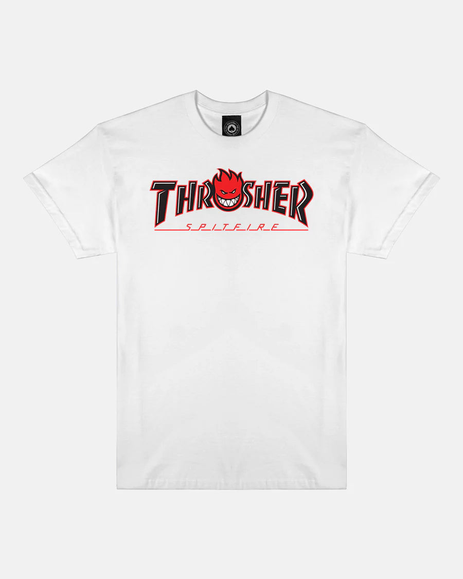 THRASHER - Spitfire Bighead Outline Tee White