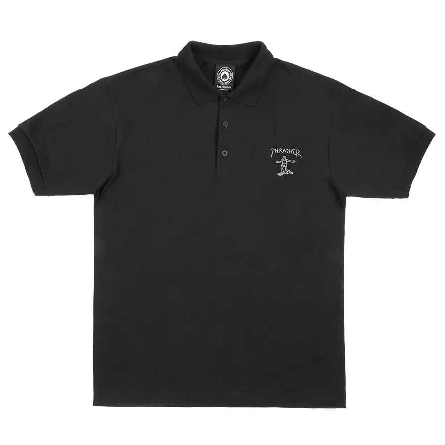 THRASHER - Mini Gonz Polo Shirt Black
