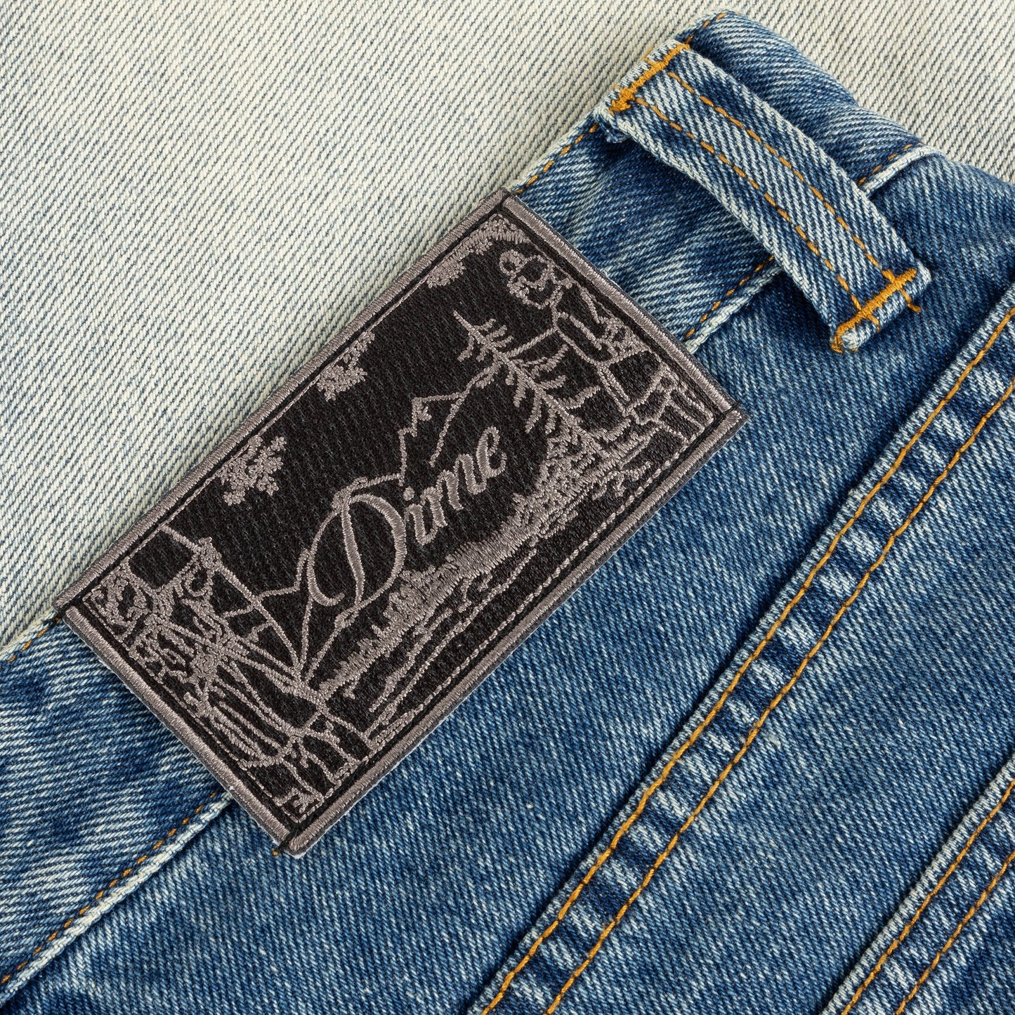 DIME - Straight Denim Pants Dipped Sandblasted Indigo
