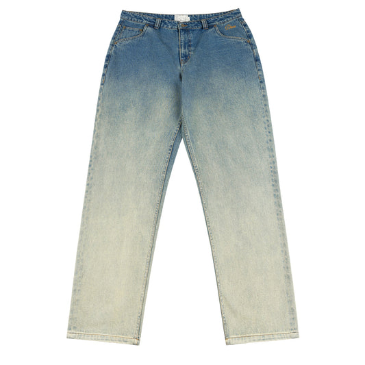 DIME - Straigh Denim Pants Dipped Sandblasted Indigo