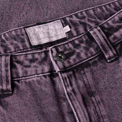 DIME - Classic Relaxed Denim Pants Overdyed Plum