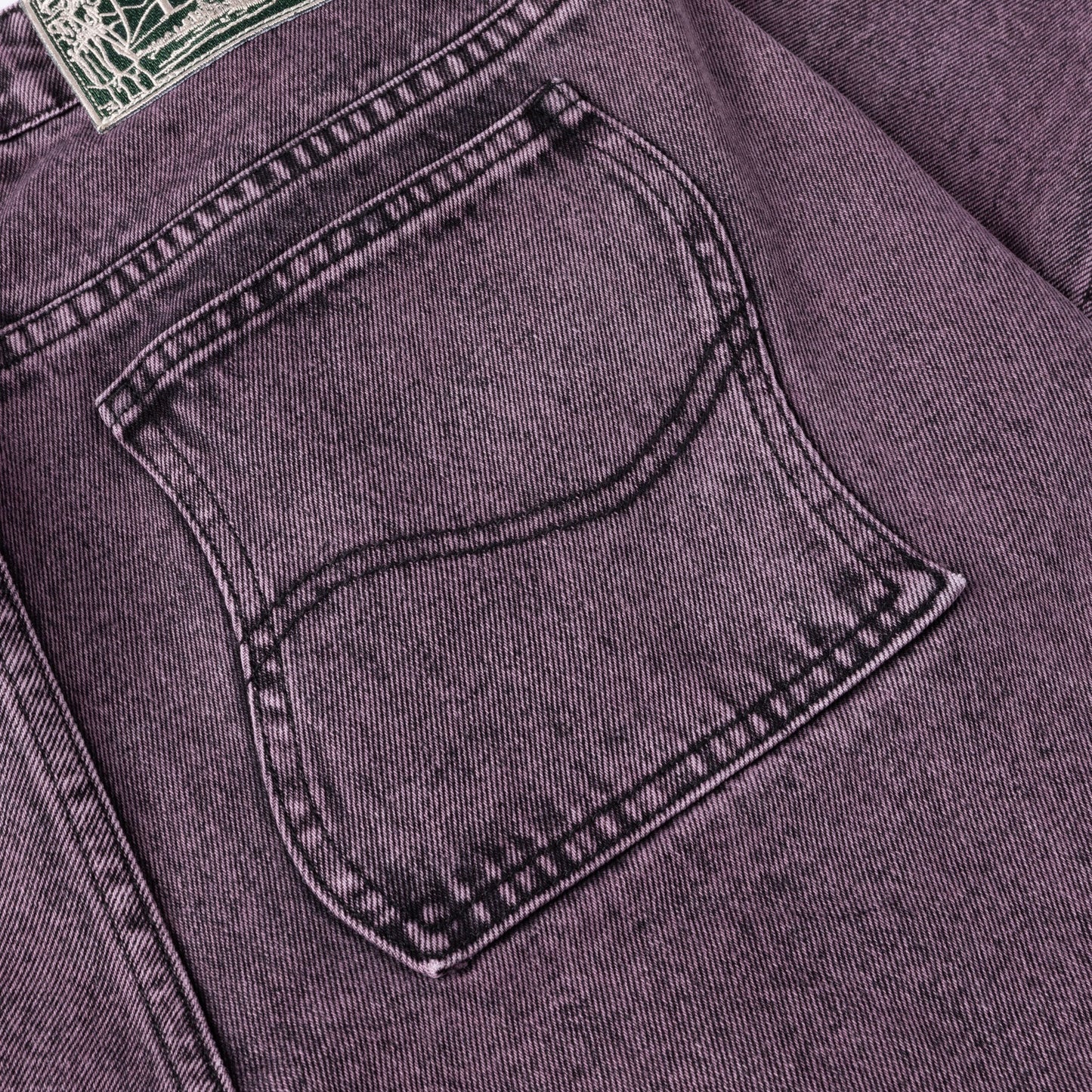 DIME - Classic Relaxed Denim Pants Overdyed Plum