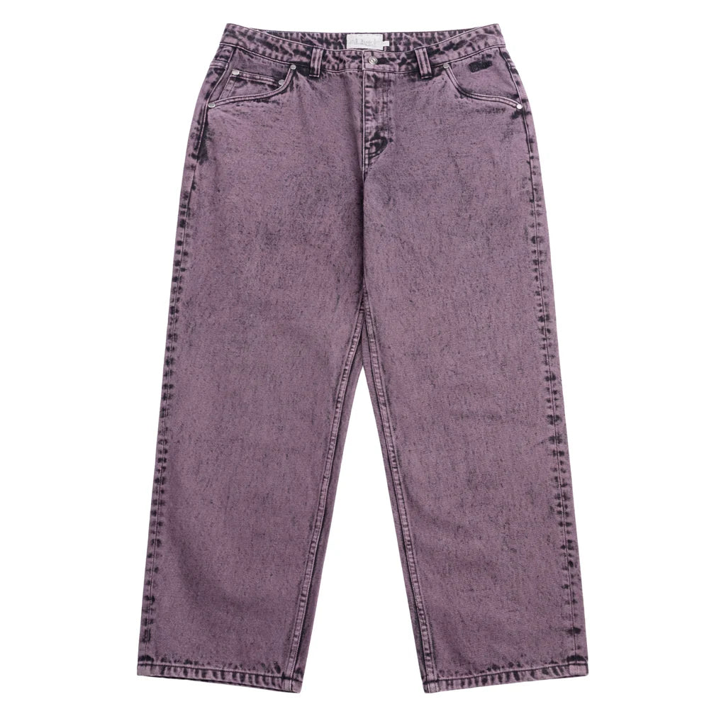 DIME - Classic Relaxed Denim Pants Overdyed Plum