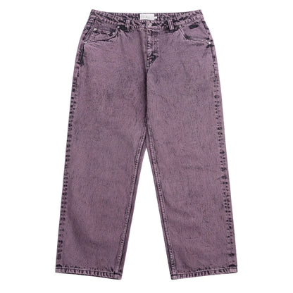 DIME - Classic Relaxed Denim Pants Overdyed Plum