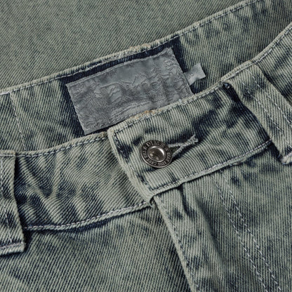 DIME - Relaxed Denim Pants Overdyed Forest