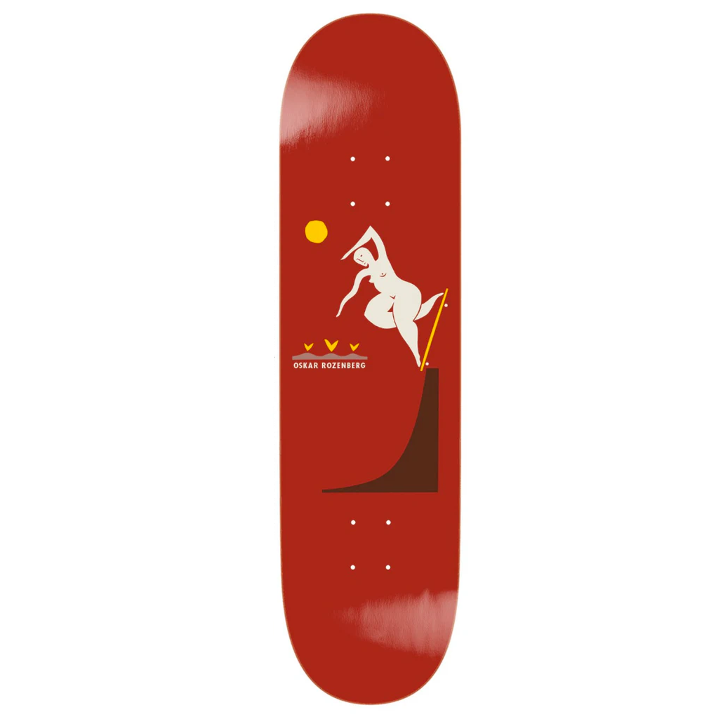 POLAR SKATE CO.  - Oskar Rosenberg Bs Noseblunt Burnt Red - 8.25