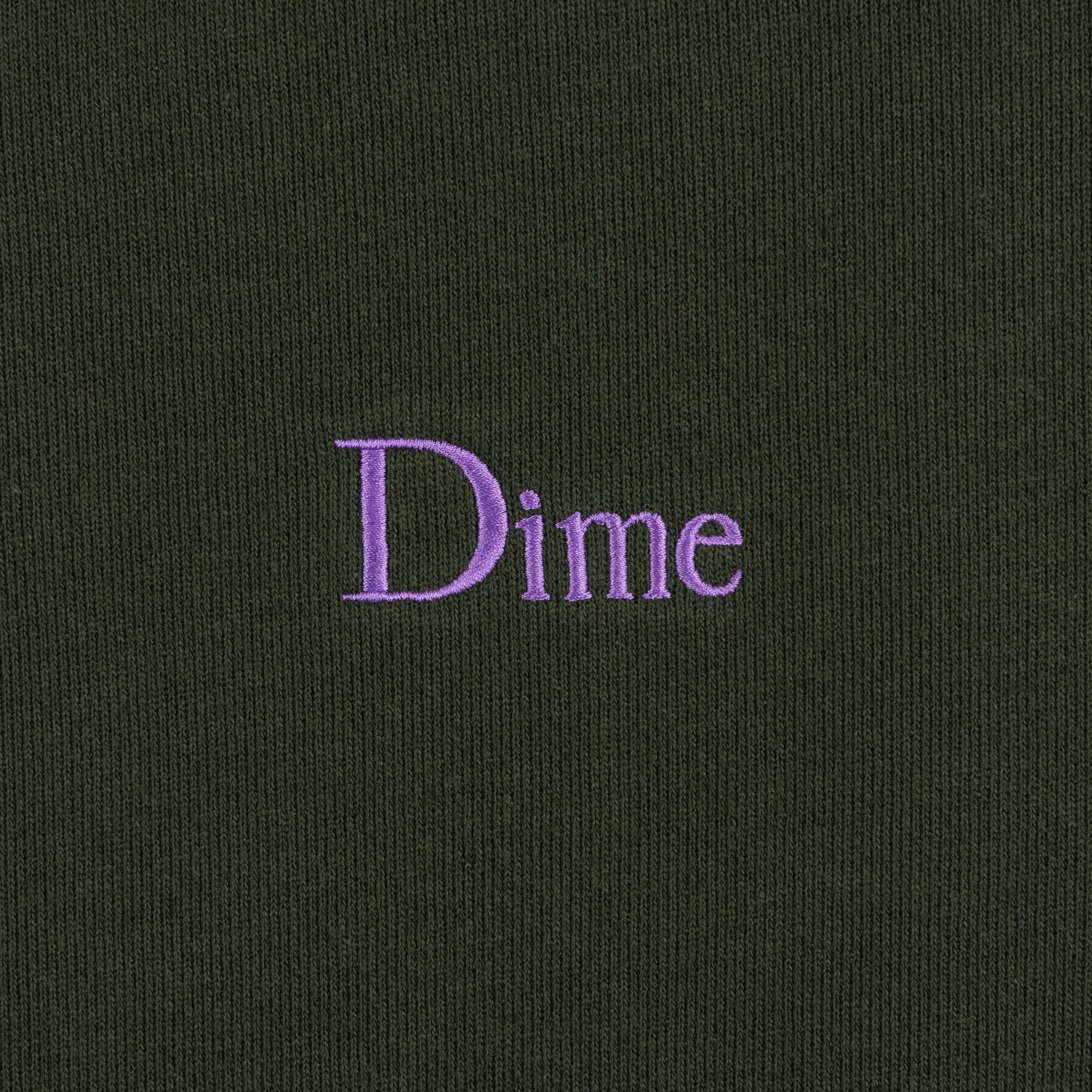 DIME - Classic Small Logo Hoodie Forest Green