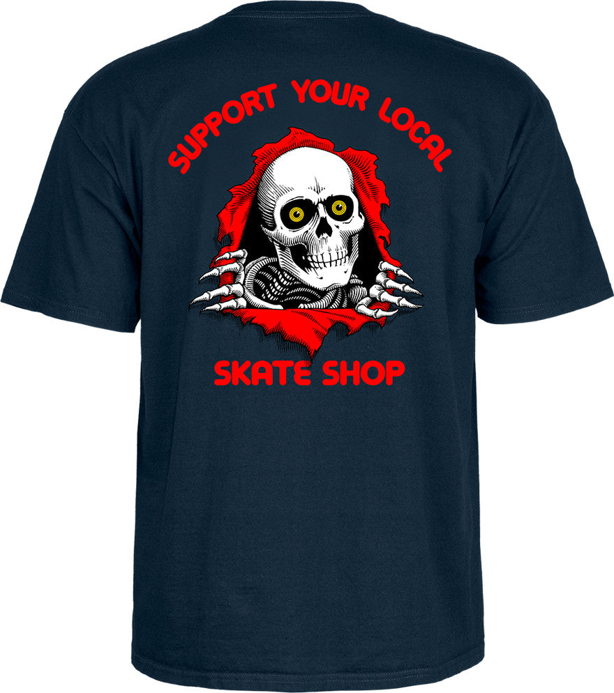 POWELL PERALTA - Support Your Local Tee Navy