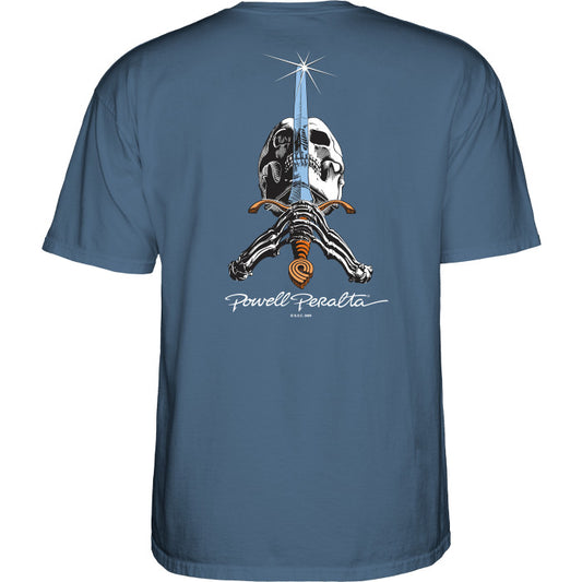 POWELL PERALTA - Skull & Sword Indigo Blue