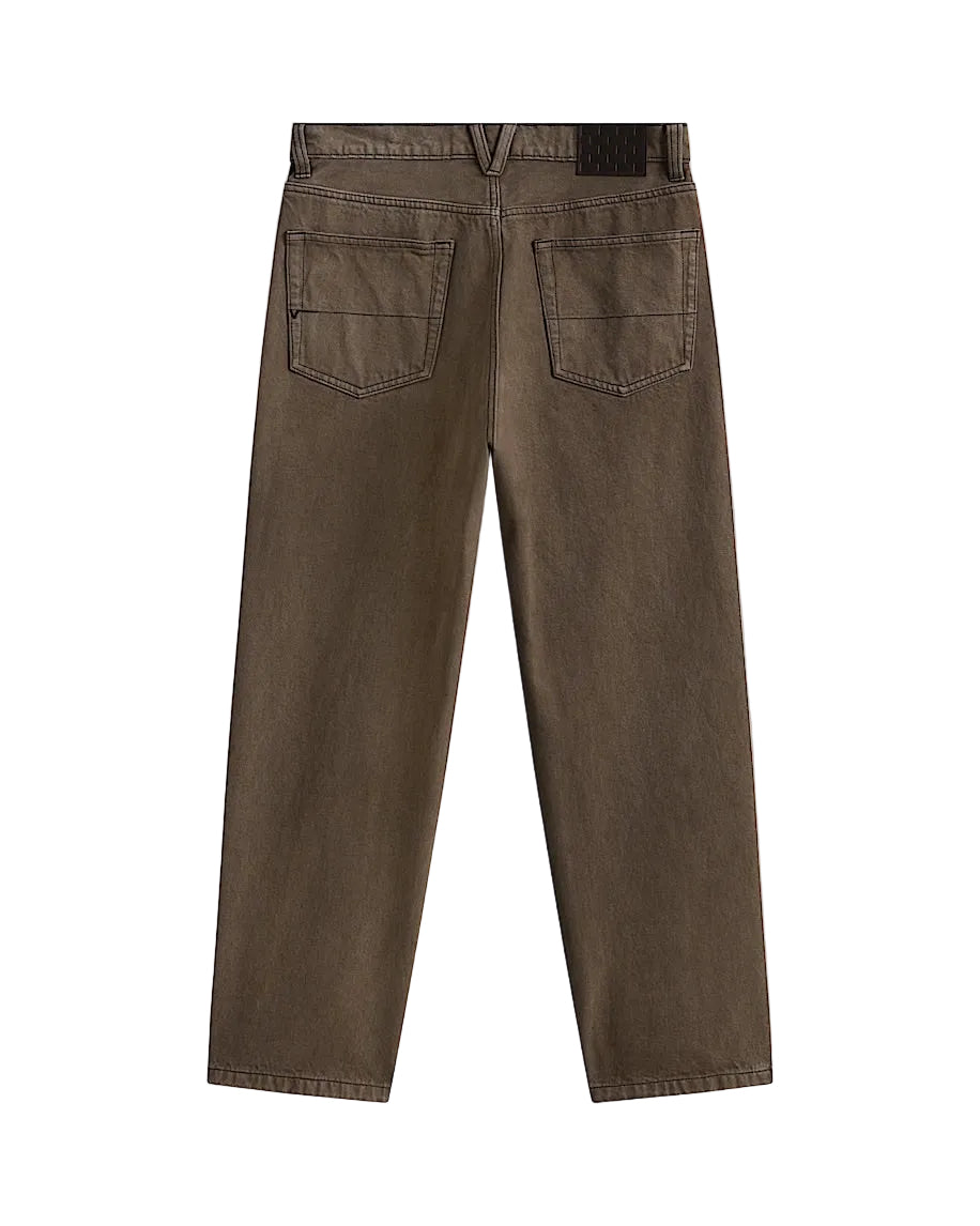 VANS - Check 5 Loose Denim Pants Walnut