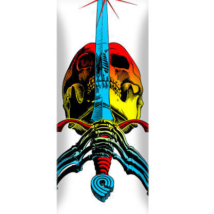 POWELL PERALTA - Skull & Sword Yellow Fade - 8.25