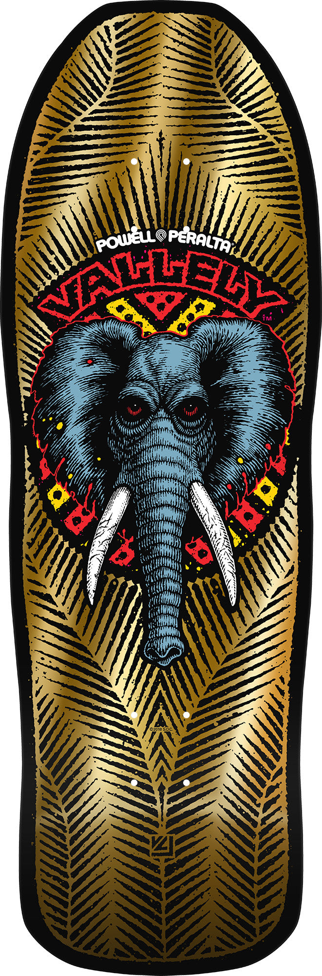 POWELL PERALTA - Vallely Elephant Reissue Gold Foil - 10.0