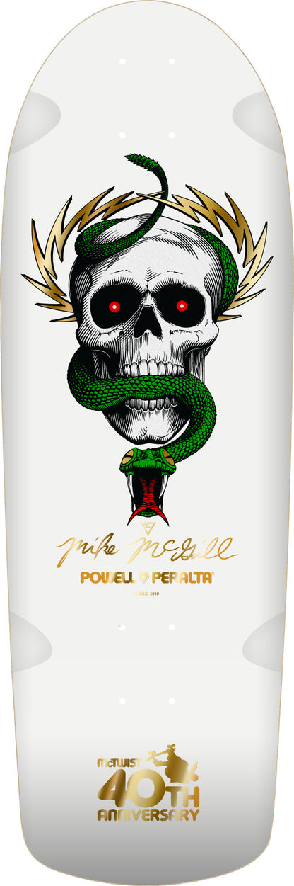 POWELL PERALTA - McGill 40th Anniversary Reissue McTwist White 10 x 30.125