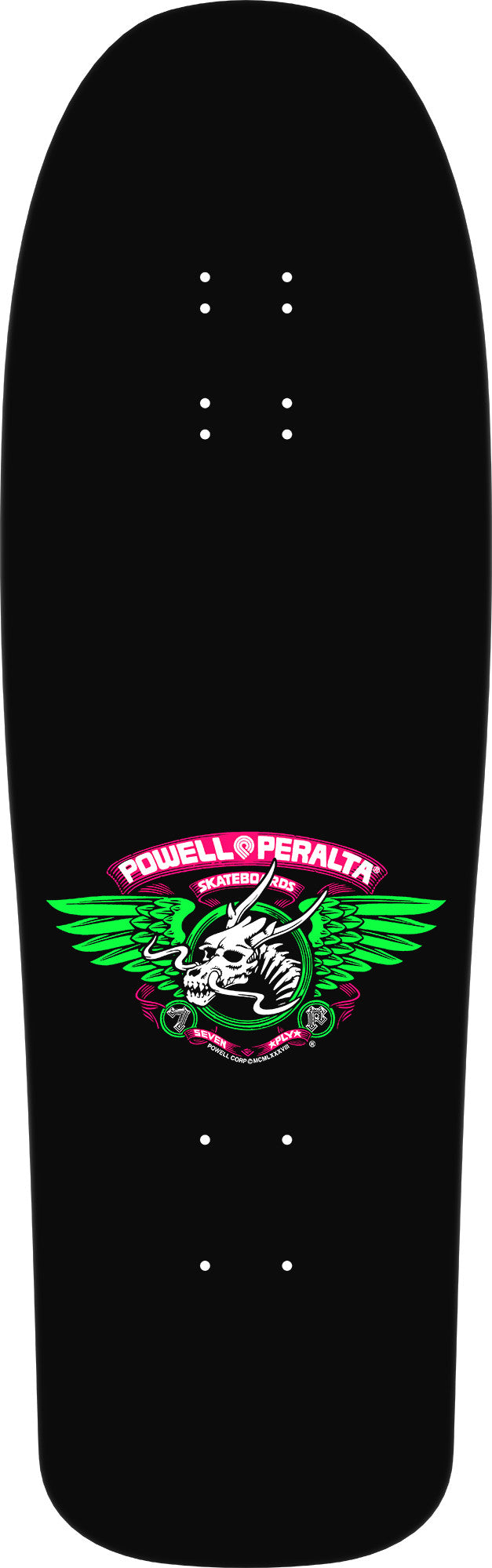 POWELL PERALTA - Mask Reissue Skateboard Deck Blacklight 9.75