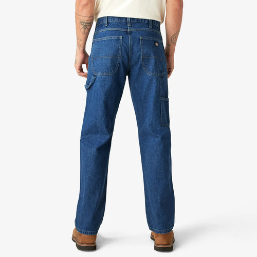 DICKIES - Relaxed Fit Carpenter Jeans Stonewash Indigo Blue