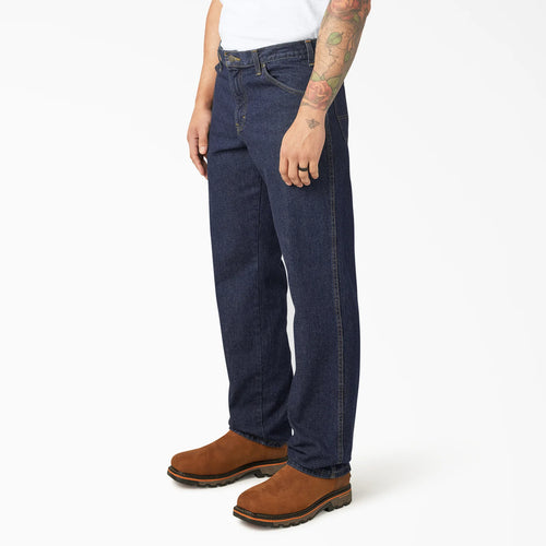 DICKIES - Regular Fit Jeans Rinsed Indigo Blue