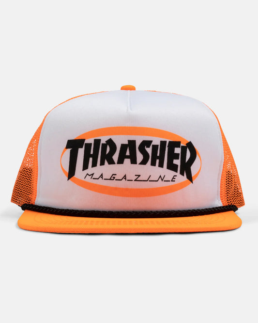 THRASHER - Ellipse Trucker Hat Orange