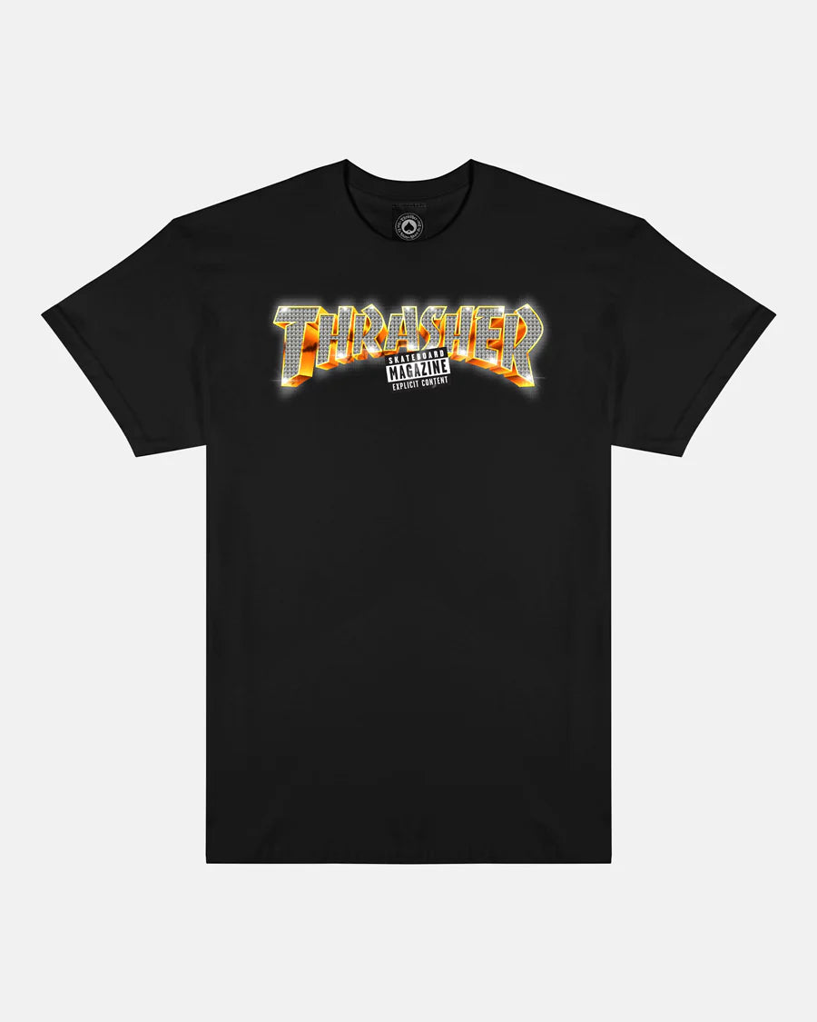 THRASHER - Explicit Tee Black