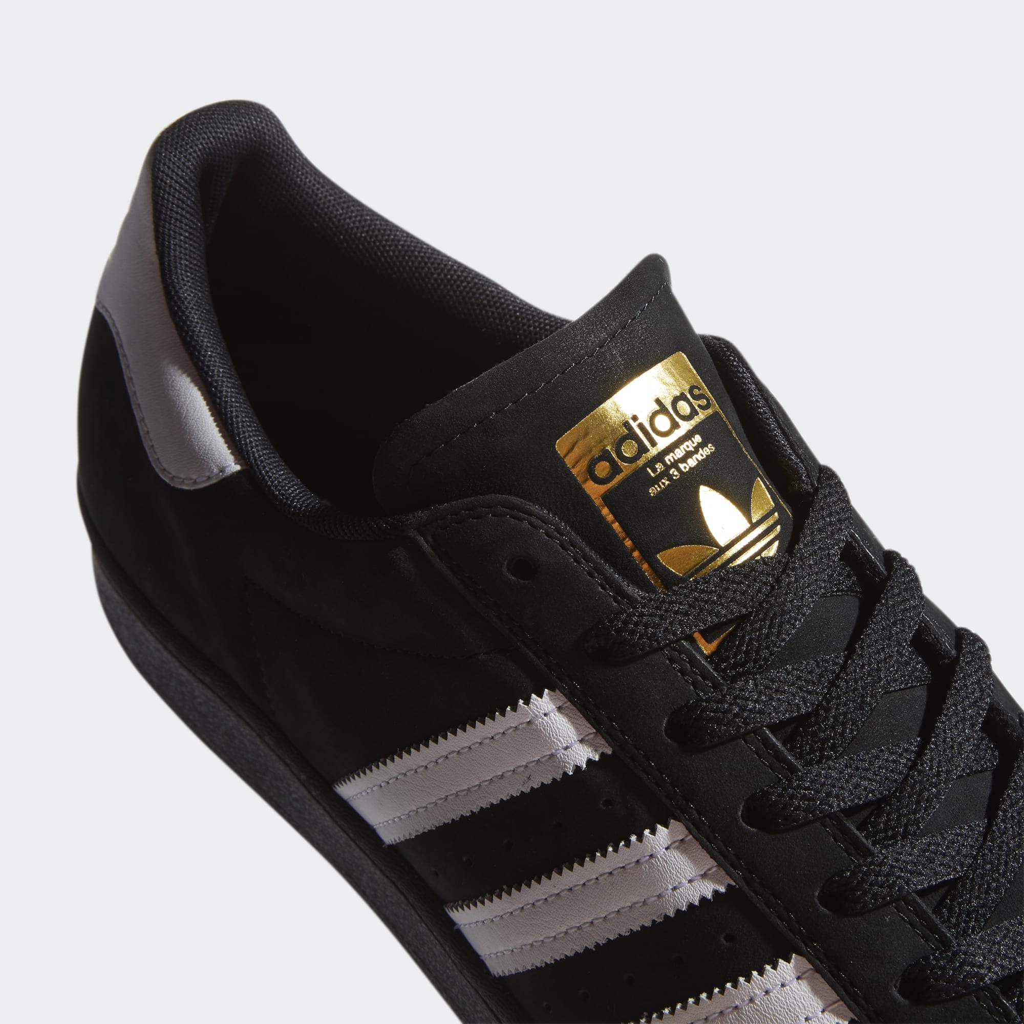 ADIDAS - Superstar ADV Nubuck Black/White/Gold Deli Skate Supply ADIDAS - Superstar ADV Nubuck Black/White/Gold Deli Skate Supply