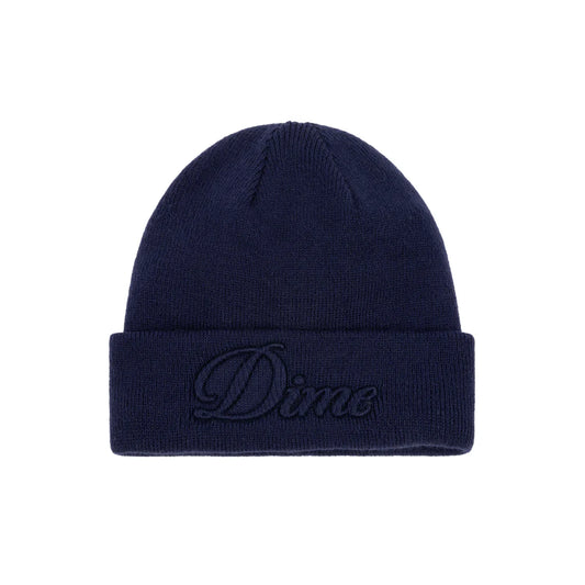 DIME - Cursive Fold Beanie Navy