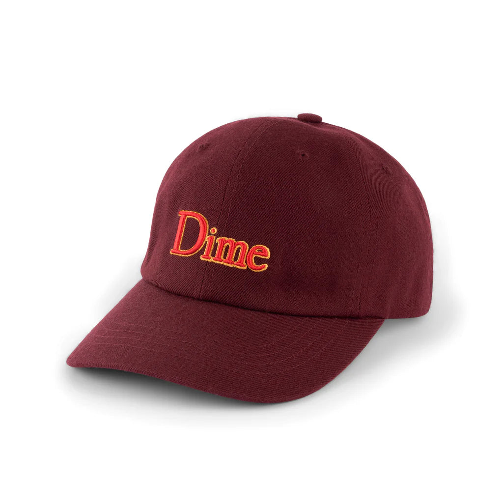 DIME - Classic Logo Low Profile Cap Burgundy