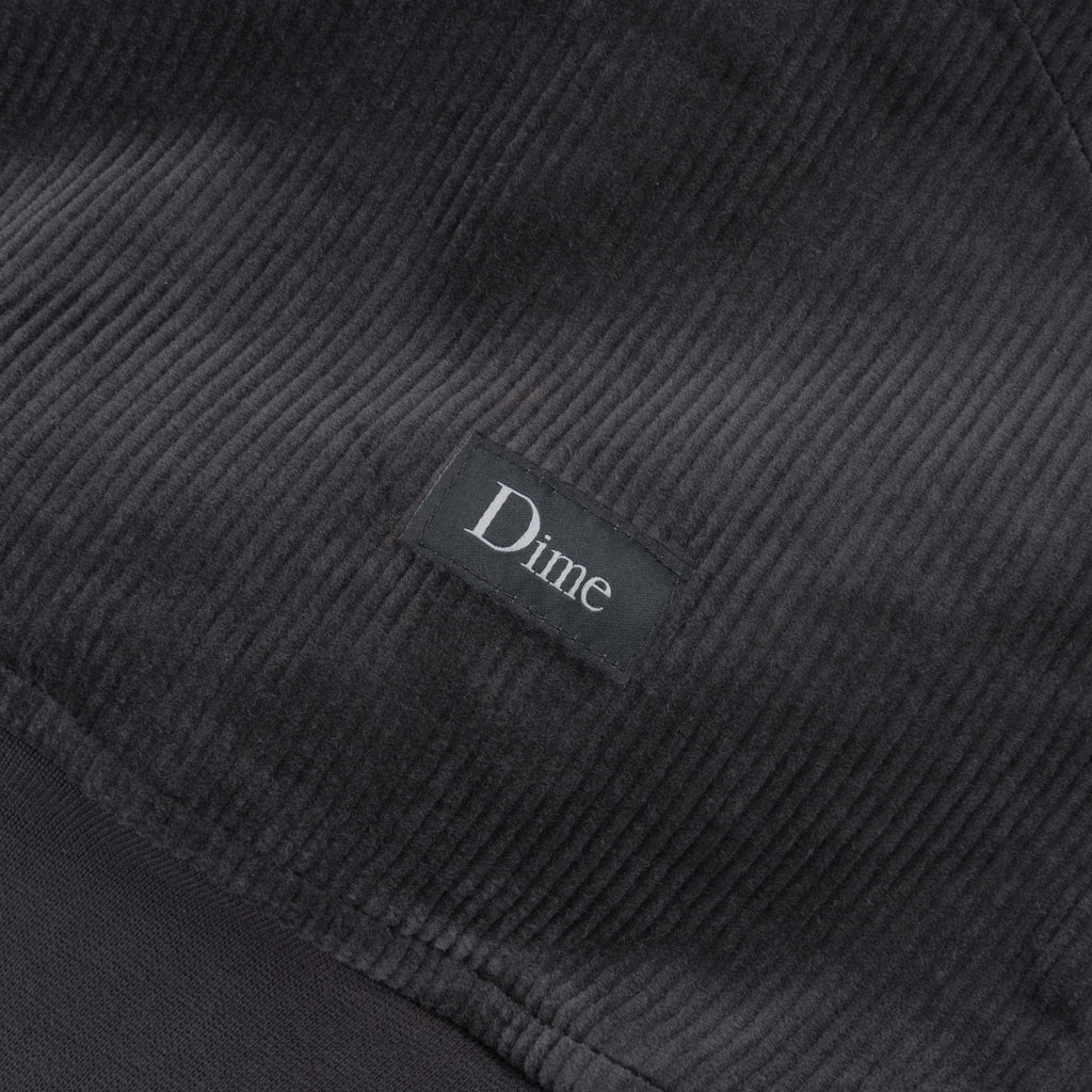 DIME - Wave Corduroy Hoodie Charcoal