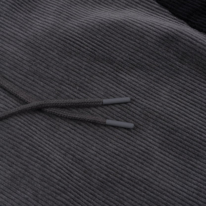 DIME - Wave Corduroy Hoodie Charcoal