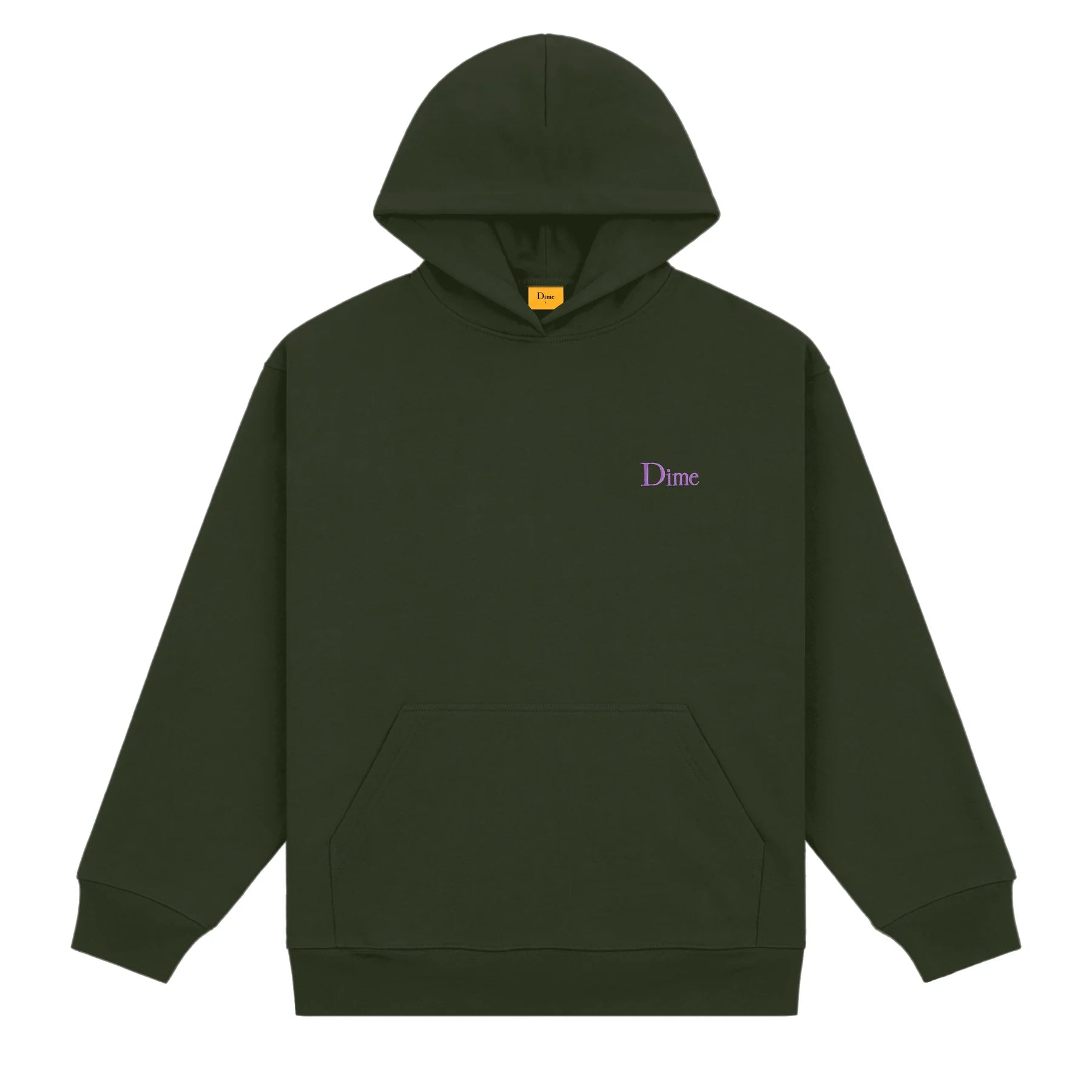 DIME - Classic Small Logo Hoodie Forest Green