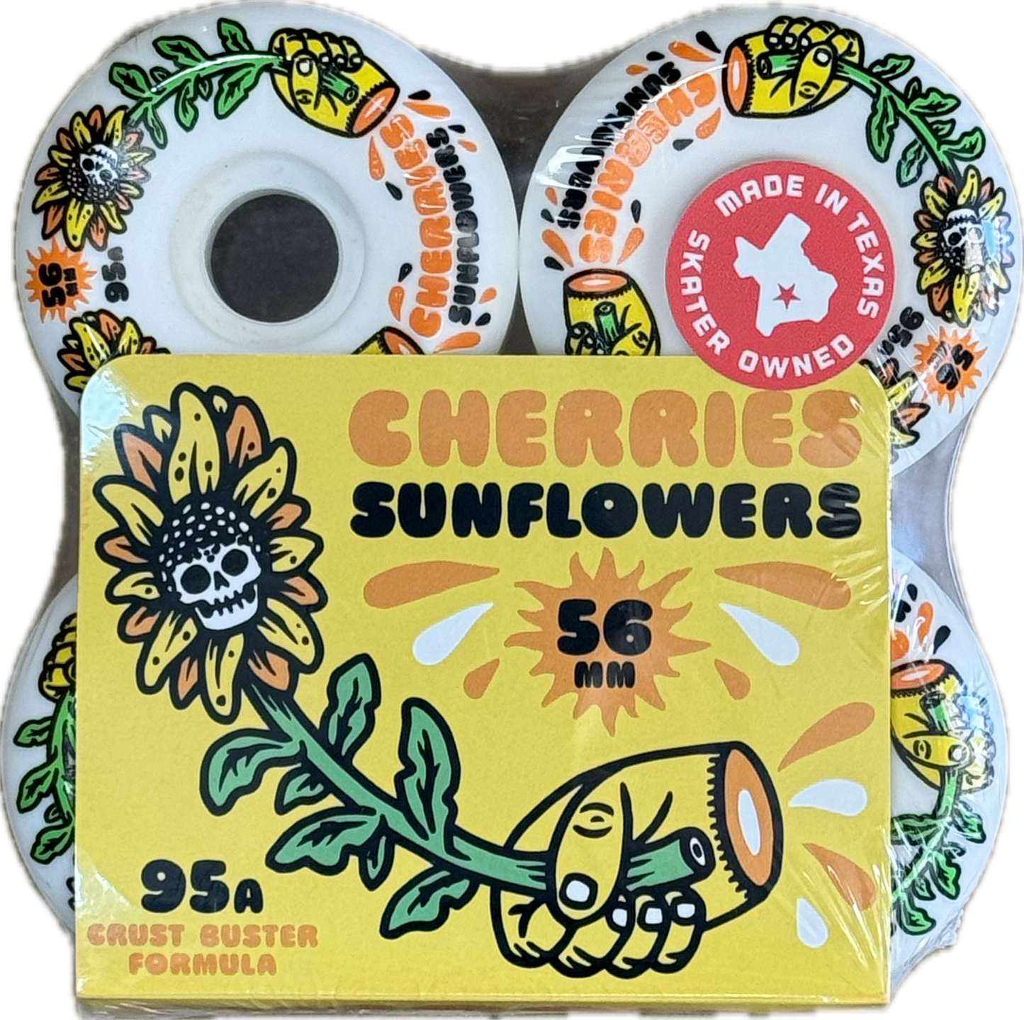 CHERRIES - 56mm Sunflowers 95a