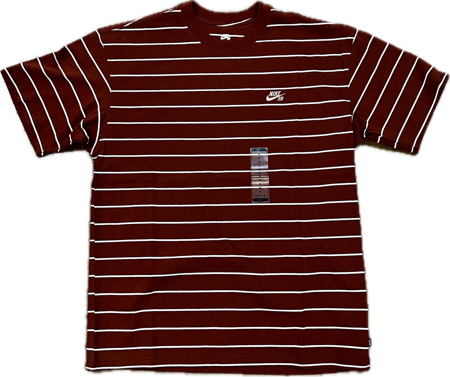 NIKE SB - Max90 Skate Striped Tee Brown