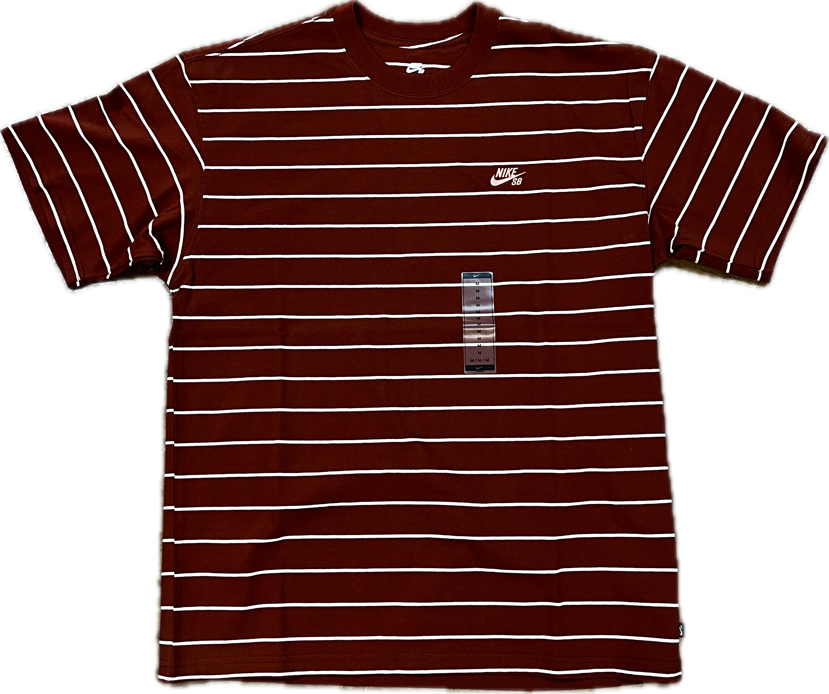 NIKE SB - Max90 Skate Striped Tee Brown