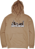 FUCKING AWESOME - Hug The Earth Hoodie Sand