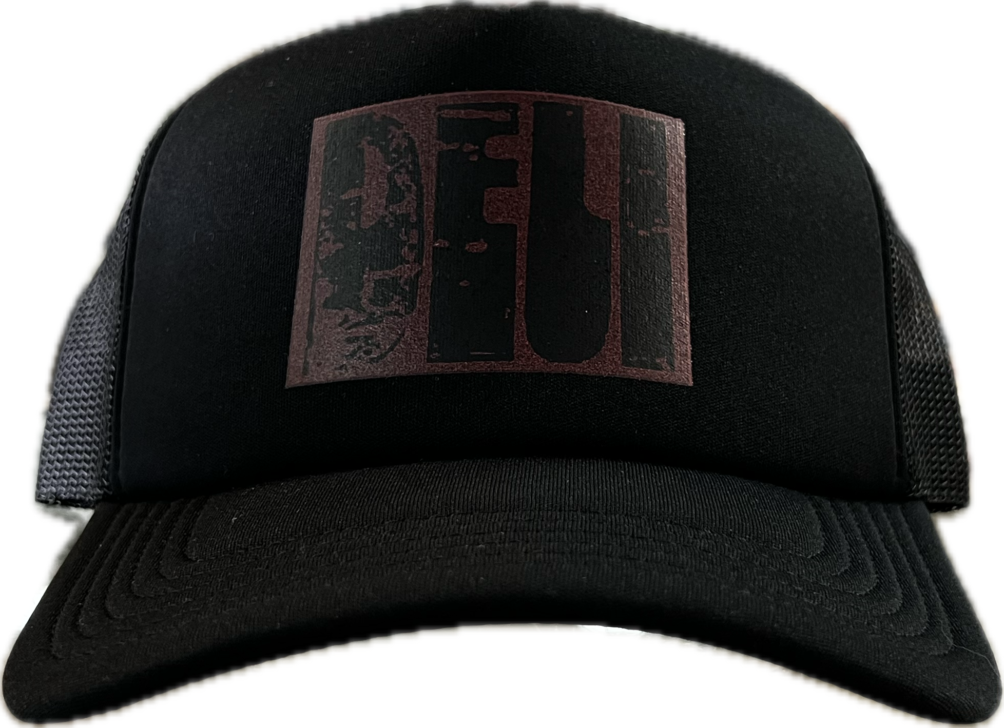 DELI - Fuzz Snapback Trucker Hat Black