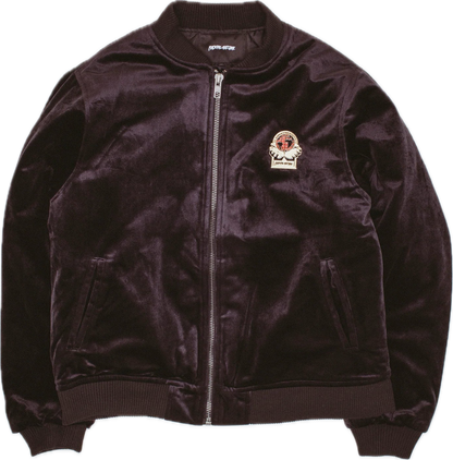 FUCKING AWESOME - Velour Bomber Jacket Black