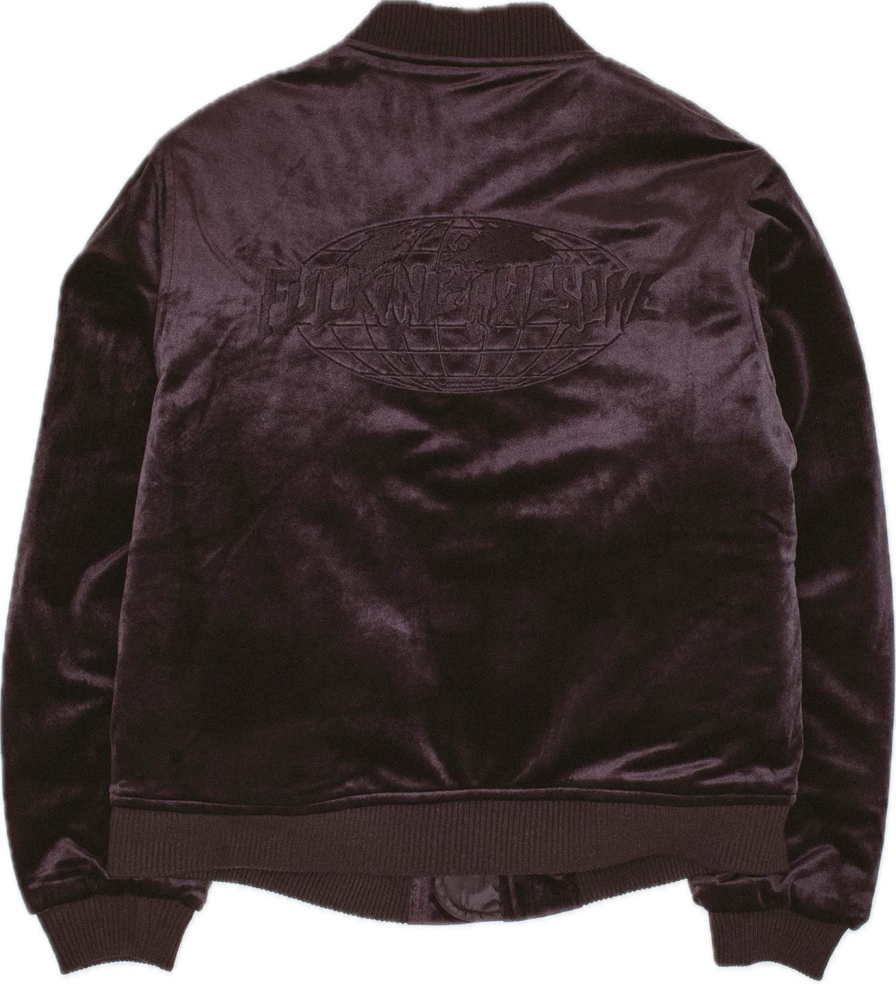 FUCKING AWESOME - Velour Bomber Jacket Black